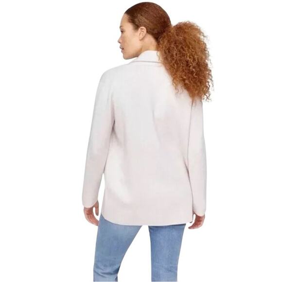 J. Crew Camie Blush Pink Sweater Blazer, Shawl Collar, Relaxed Office Casual XL - Picture 4 of 9